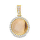 10k Yellow Gold Diamond Memory Frame Pendant 0.75 ctw