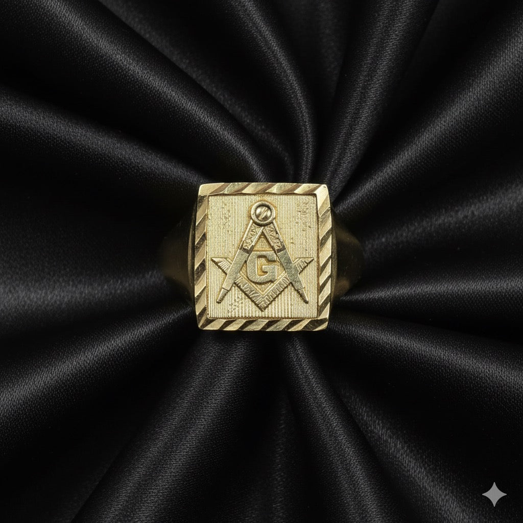 Masonic Craftsman Ring - 10kt Yellow Gold