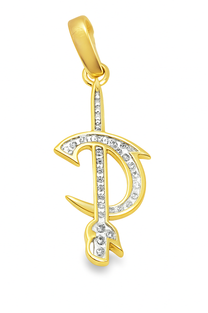 10K Yellow Gold Diamond Cleveland Cavaliers Logo Pendant 0.50 ctw | Sports Charm