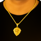 10K Yellow Gold Lion Head Pendant Necklace Set – Fierce & Regal Design | Jewelry Palace