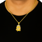 10K Yellow Gold Jesus Face Pendant Necklace Set – Symbol of Faith & Strength | Jewelry Palace