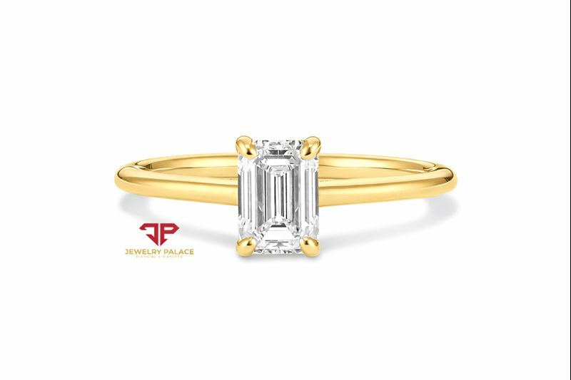 14K Gold 1 CTW Lab Grown Diamond Solitaire Ring | Emerald, Radiant, Oval, Pear, Round & Marquise