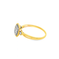 10K Yellow Gold Classic Round Cut Diamond Engagement Ring 0.12 ctw