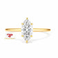 14K Gold 1 CTW Lab Grown Diamond Solitaire Ring | Emerald, Radiant, Oval, Pear, Round & Marquise