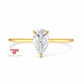 14K Gold 1 CTW Lab Grown Diamond Solitaire Ring | Emerald, Radiant, Oval, Pear, Round & Marquise