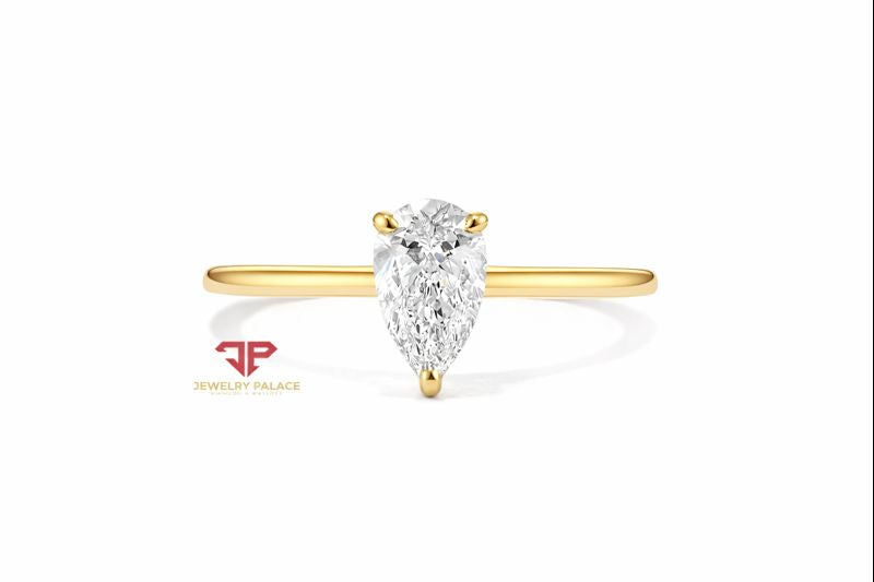14K Gold 1 CTW Lab Grown Diamond Solitaire Ring | Emerald, Radiant, Oval, Pear, Round & Marquise