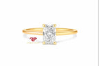 14K Gold 1 CTW Lab Grown Diamond Solitaire Ring | Emerald, Radiant, Oval, Pear, Round & Marquise