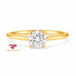 14K Gold 1 CTW Lab Grown Diamond Solitaire Ring | Emerald, Radiant, Oval, Pear, Round & Marquise