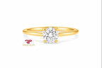 14K Gold 1 CTW Lab Grown Diamond Solitaire Ring | Emerald, Radiant, Oval, Pear, Round & Marquise