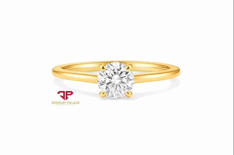 14K Gold 1 CTW Lab Grown Diamond Solitaire Ring | Emerald, Radiant, Oval, Pear, Round & Marquise