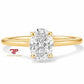 14K Gold 1 CTW Lab Grown Diamond Solitaire Ring | Emerald, Radiant, Oval, Pear, Round & Marquise