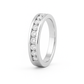 10K White Gold Diamond Stackable Womens Band with Round Cut Diamonds 1.00 ctw