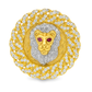 10K Yellow Gold Diamond Lion Head Ring 1.50 CTW | Iced-Out King of the Jungle Ring | Jewelry Palace