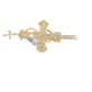 10K Yellow Gold Diamond Cross Pendant 2.50 ctw