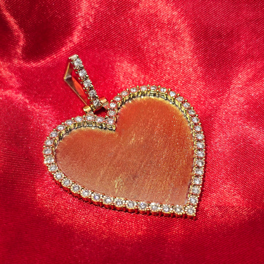 10k Yellow Gold Heart Shaped Diamond 1.1 ctw