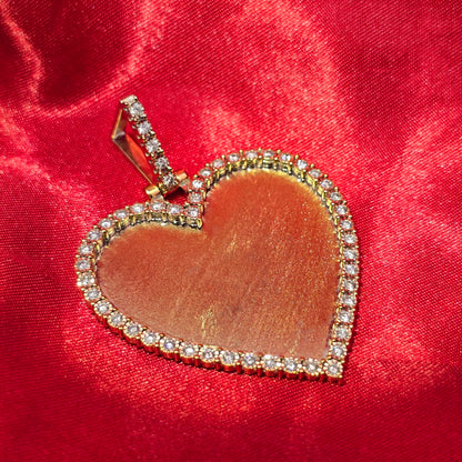10k Yellow Gold Heart Shaped Diamond 1.1 ctw