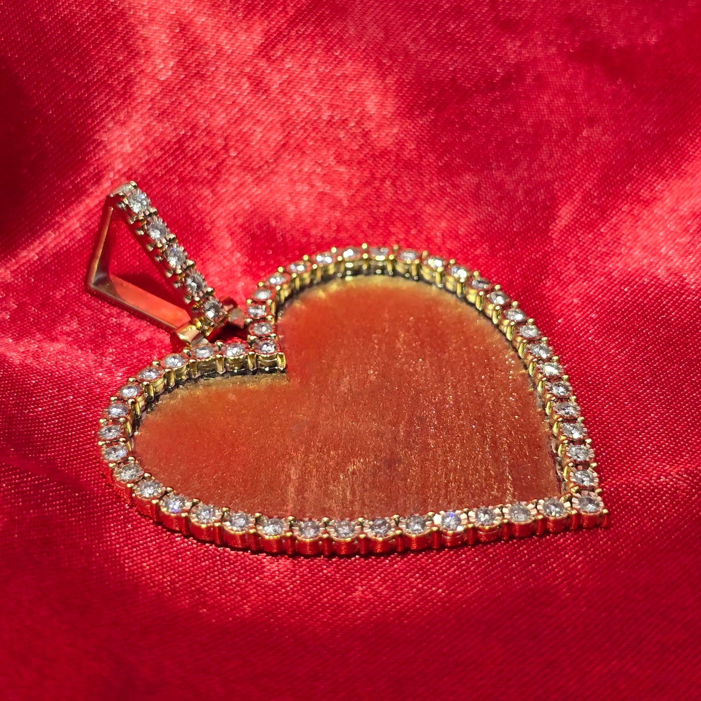 10k Yellow Gold Heart Shaped Diamond 1.1 ctw