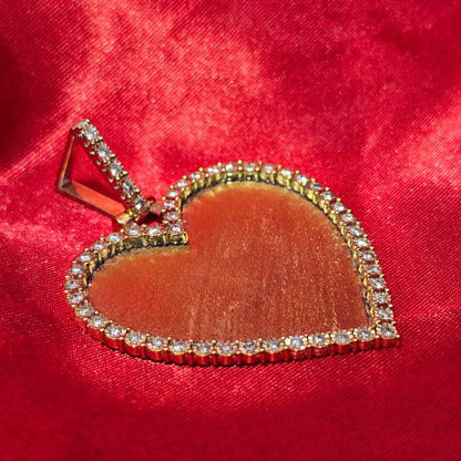 10k Yellow Gold Heart Shaped Diamond 1.1 ctw