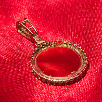 10k Yellow Gold Diamond Memory Pendant 0.75 ctw