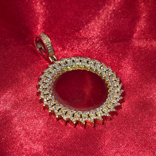 10k Yellow Gold Diamond Memory Pendant 0.74 ctw