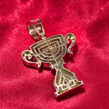 Diamond Swarovski Crystals World / Champion Cup Pendant 1.62 ctw Diamond 10K Yellow Gold