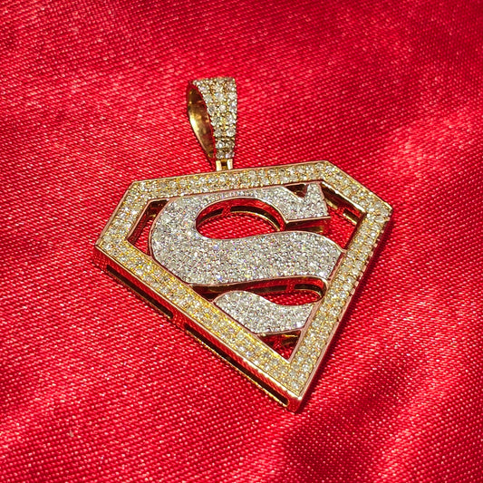 Superhero Pendant 0.74 ct. Diamond 10K Yellow Gold