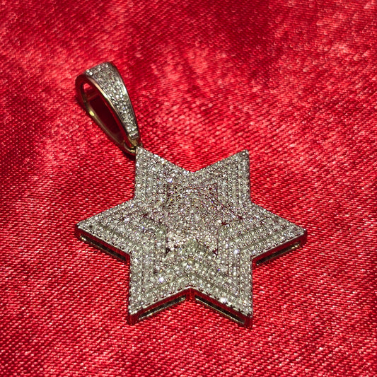 Star Pendant 0.60 ctw Diamond 10K Yellow Gold