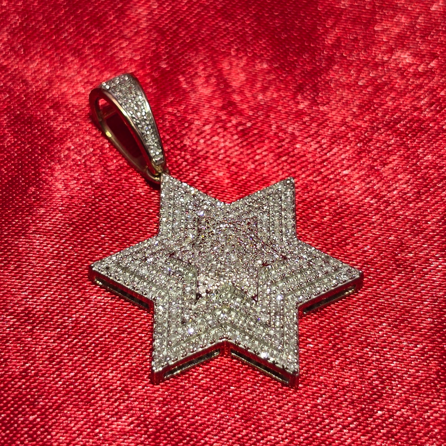 Star Pendant 0.60 ctw Diamond 10K Yellow Gold