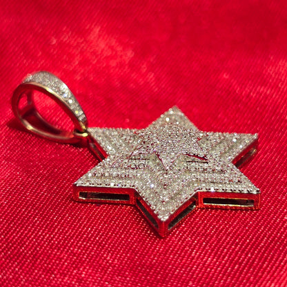 Star Pendant 0.60 ctw Diamond 10K Yellow Gold