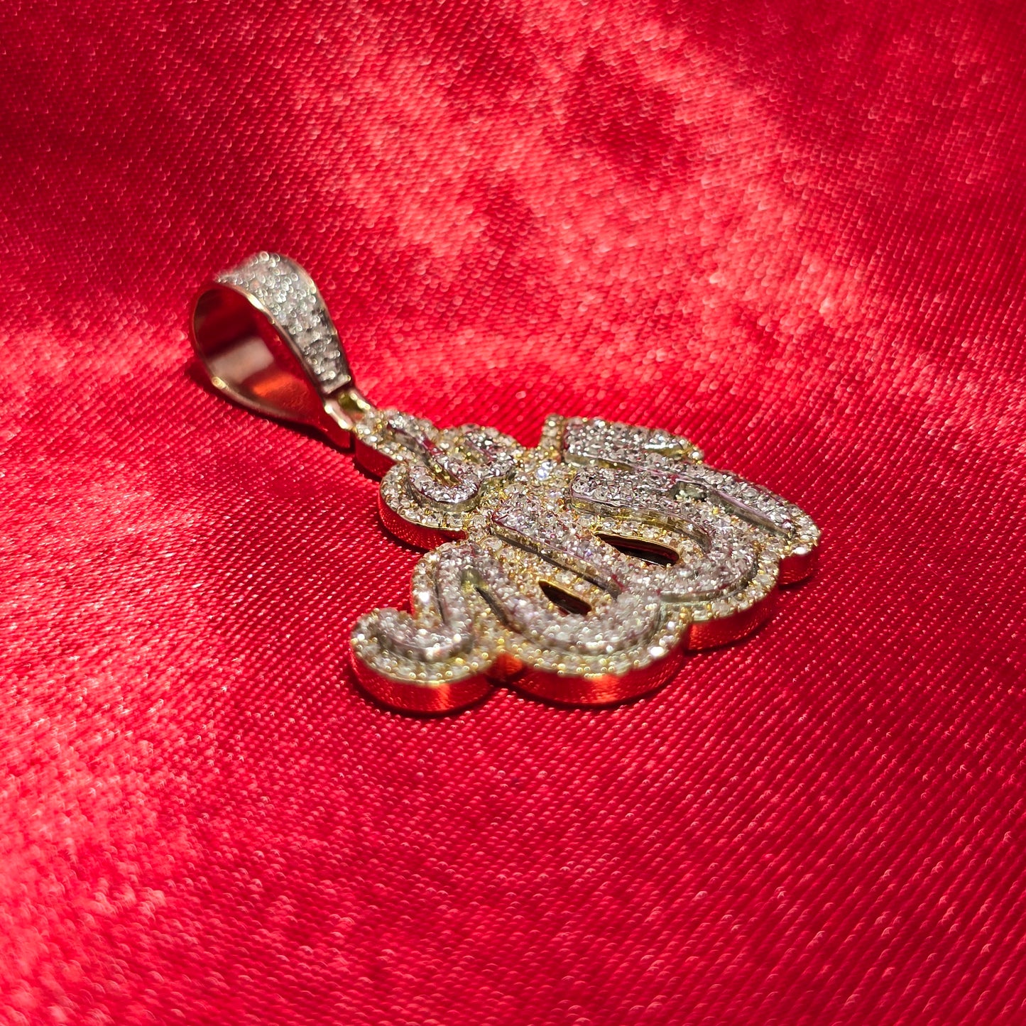 Allah Pendant 0.75 ctw Diamond 10K Yellow Gold