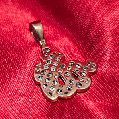 Allah Pendant 0.75 ctw Diamond 10K Yellow Gold