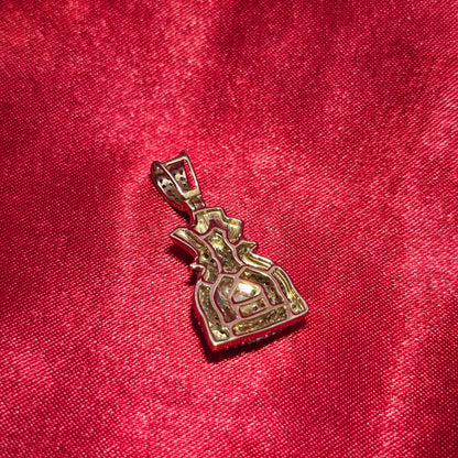 Money Bag Pendant 0.625 Ct. Diamond 10K Yellow Gold