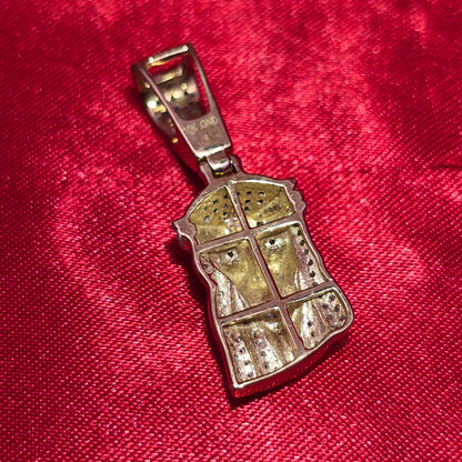 Jesus Pendant 0.50 ctw Diamond 10K Yellow Gold