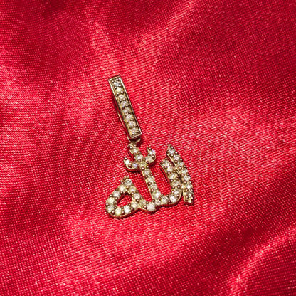Allah Pendant 0.5 Ct. Diamond 10K Gold