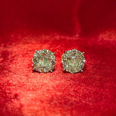 Round Earrings 0.63 ctw Diamond 14K Yellow Gold