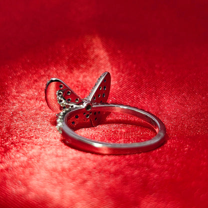 Butterfly Ring 0.33 ctw Diamond 10K White Gold
