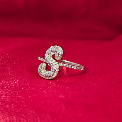 "S" Initial Ring 0.26 ctw Diamond 10K Yellow Gold