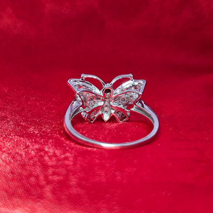 Butterfly Ring 0.27 ctw Diamond 10K Yellow Gold