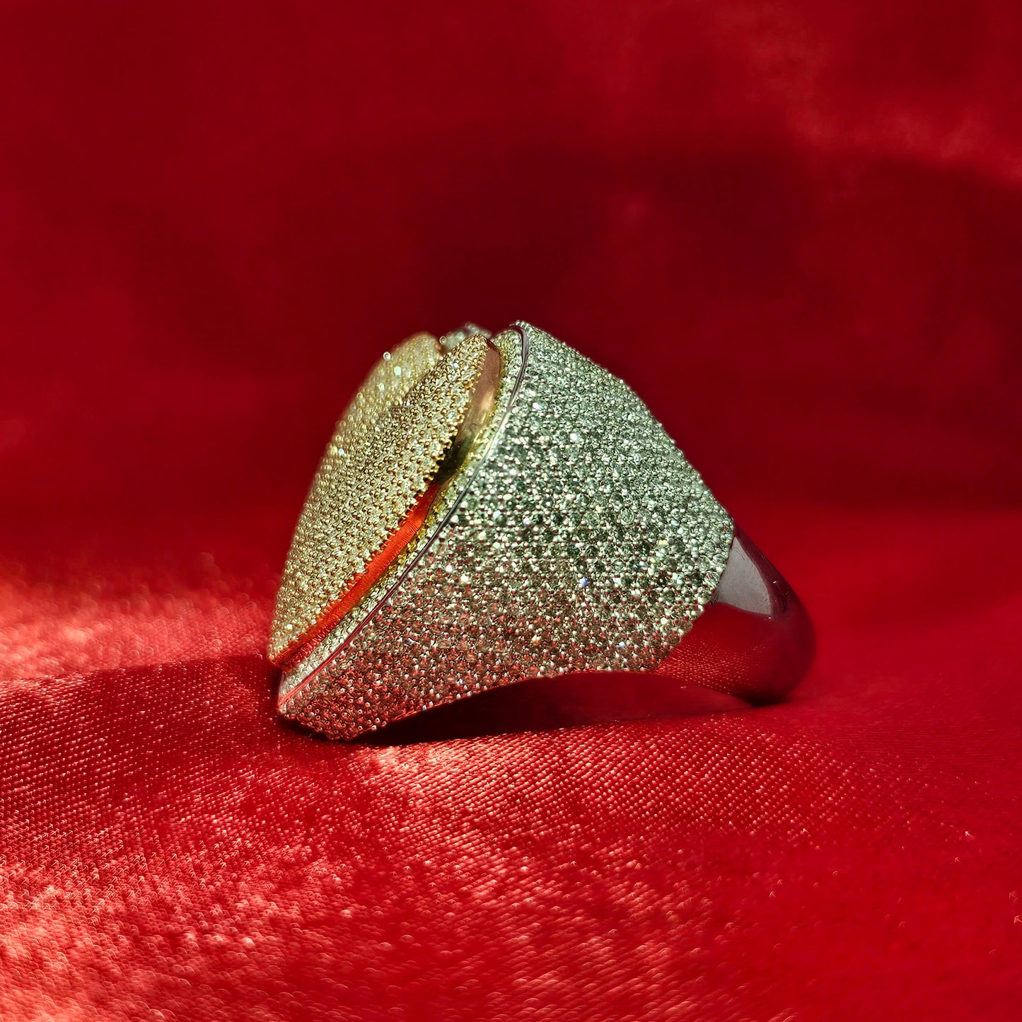 Heart Ring 4.72 ctw Diamond 10K White Gold