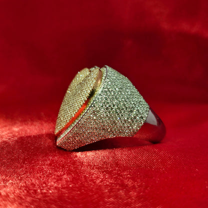 Heart Ring 4.72 ctw Diamond 10K White Gold