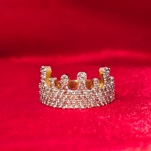 Crown Ring 1.15 ctw Diamond 10K Yellow Gold