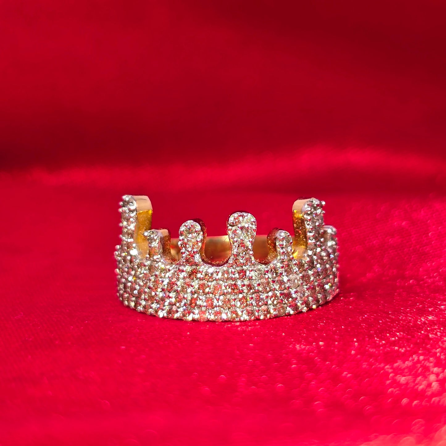 Crown Ring 1.15 ctw Diamond 10K Yellow Gold