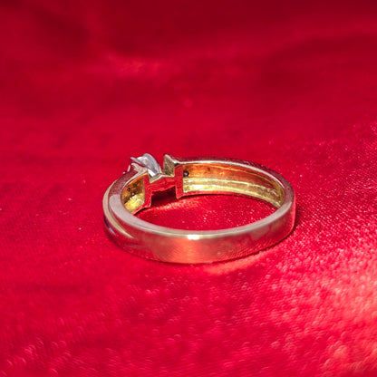 Round Ring 0.20 ctw Diamond 14K Yellow Gold