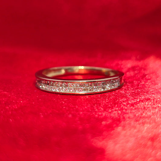 Round Ring 0.50 ctw Diamond 10K Yellow Gold