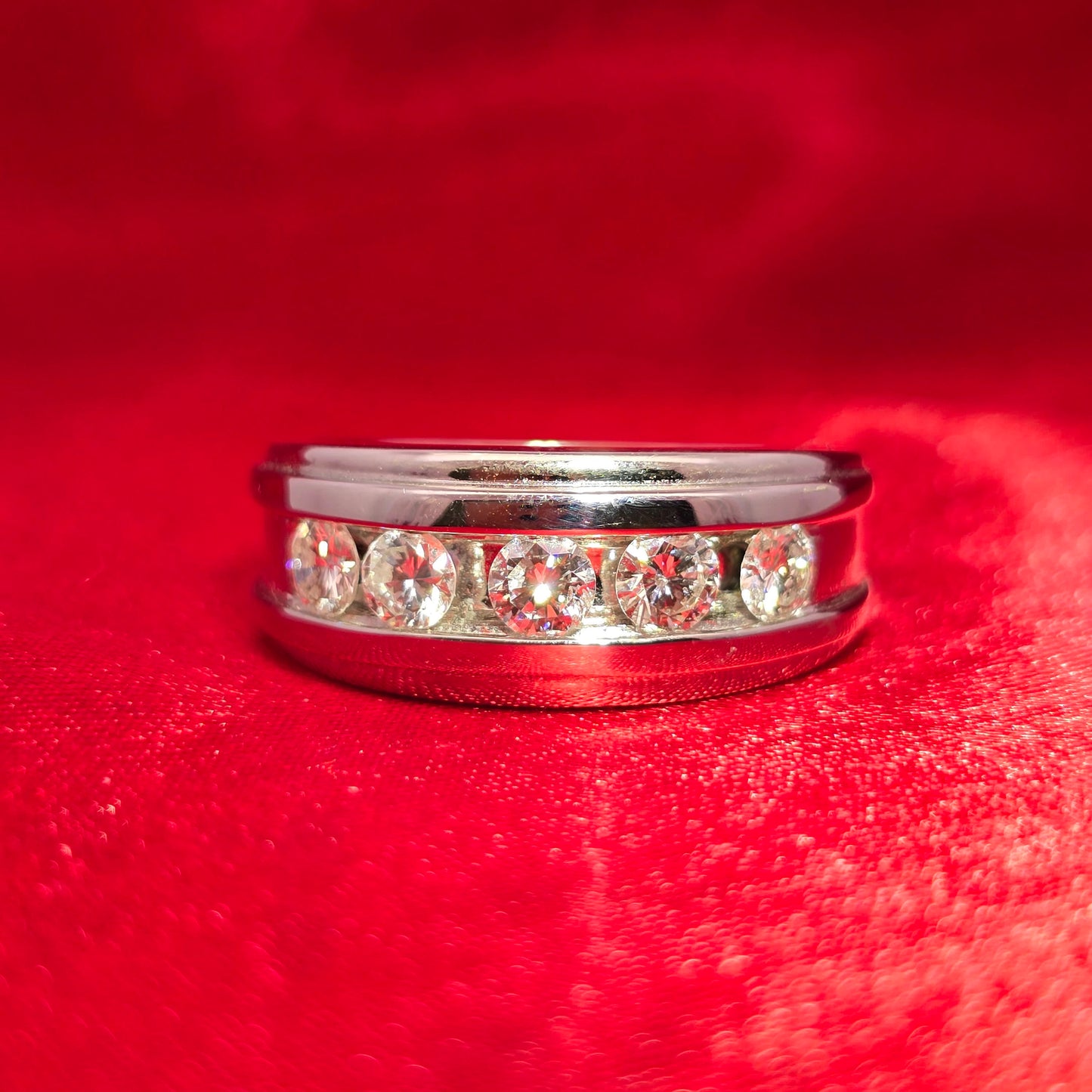 Wedding Band 1.00 ctw Diamond 14K White Gold