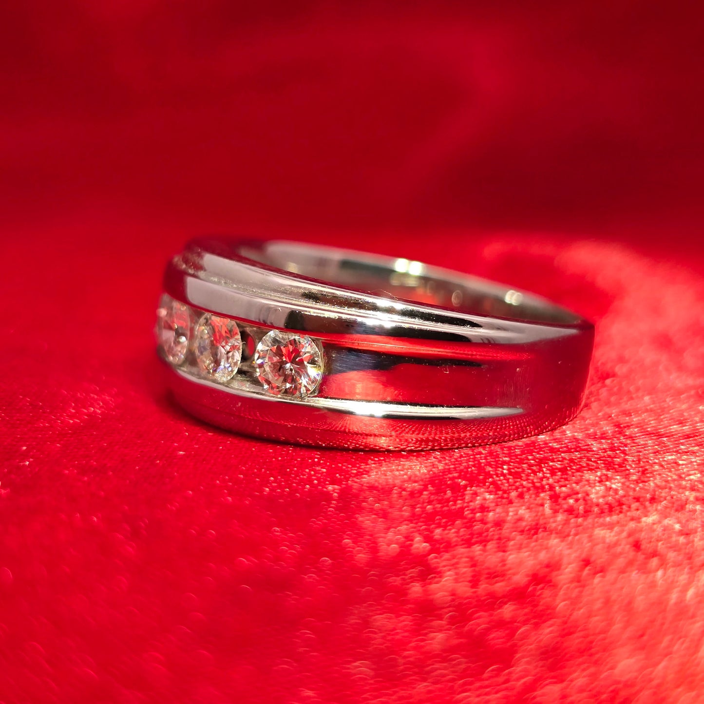 Wedding Band 1.00 ctw Diamond 14K White Gold