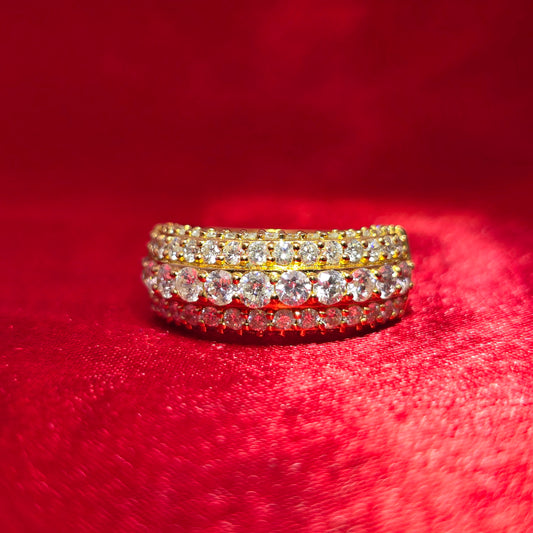Wedding Band Ring 2.11 ctw Diamond Round Cut 14K Yellow Gold