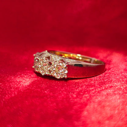 Round Cut Ring 1.27 ctw Diamond 10K Yellow Gold