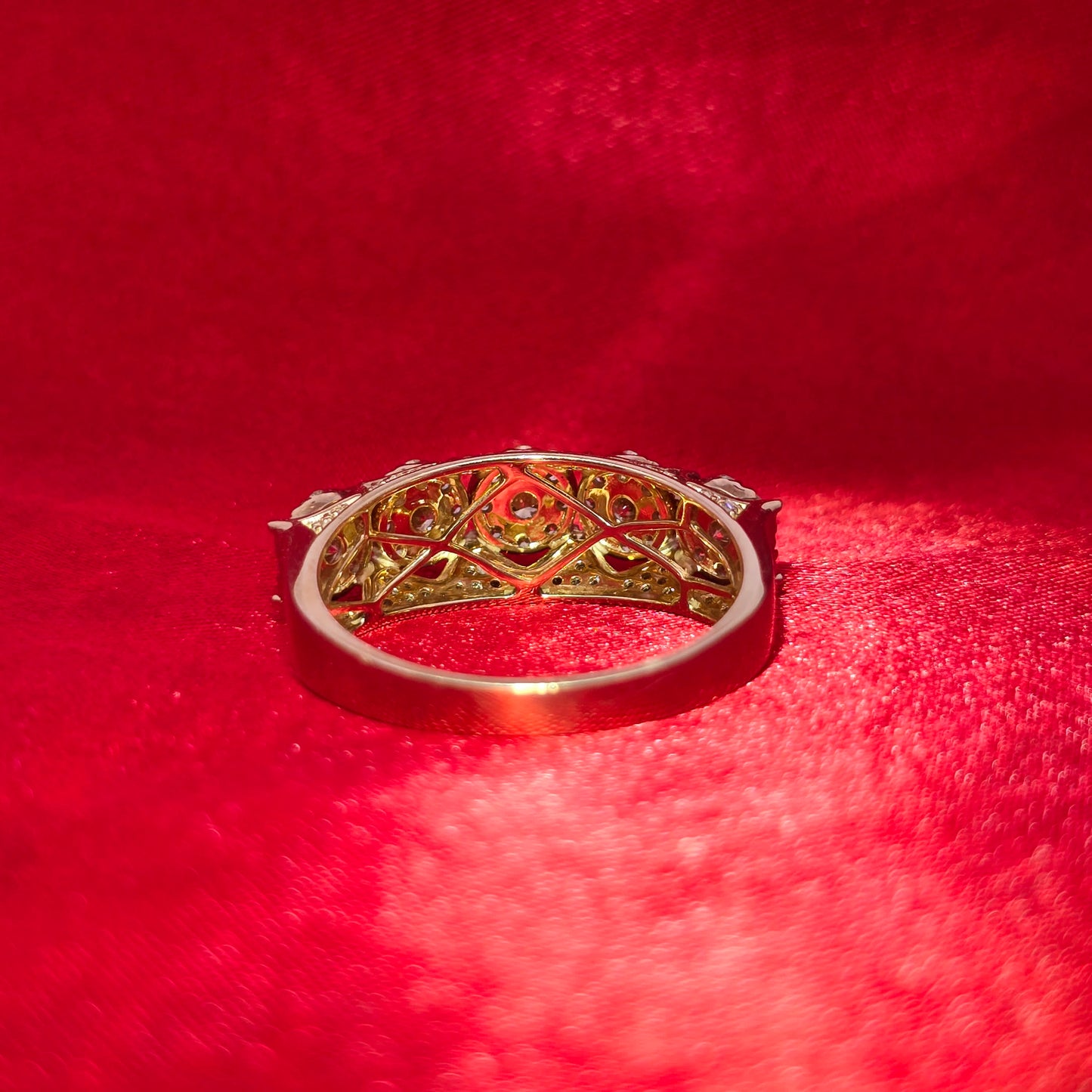 Round Cut Ring 1.27 ctw Diamond 10K Yellow Gold