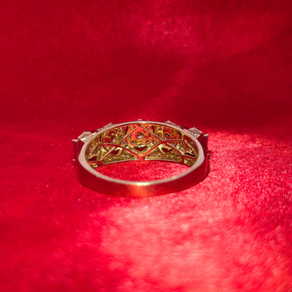 Round Cut Ring 1.27 ctw Diamond 10K Yellow Gold